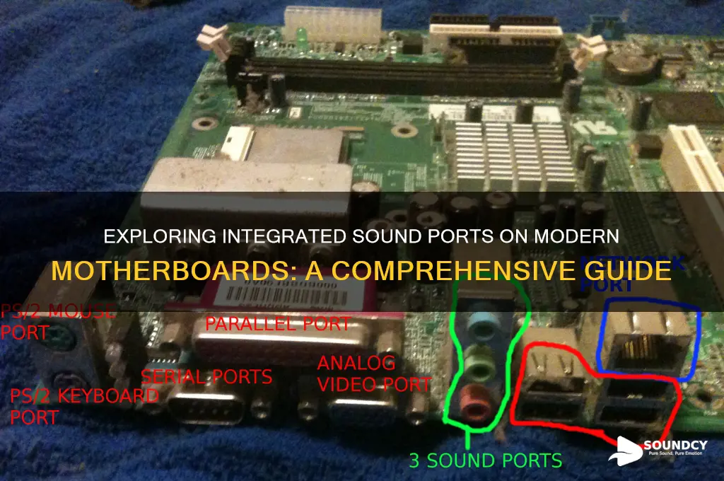 how many sound ports are integrated into the motherboard