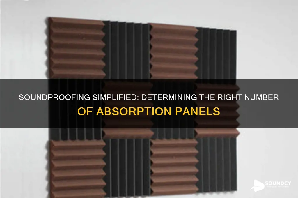 how many sounds absorption panels do you really need