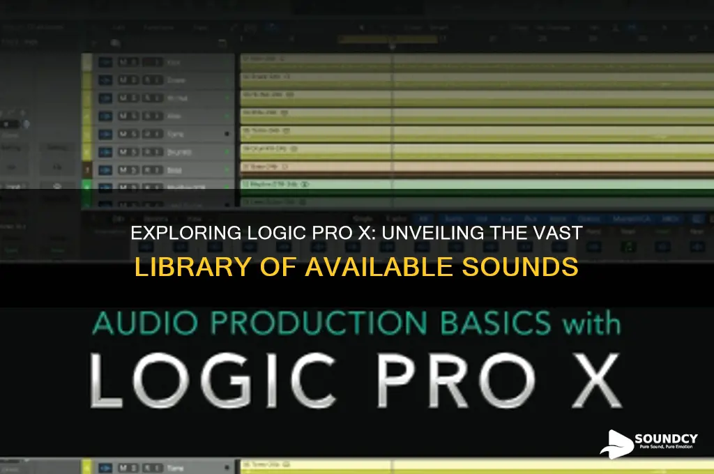 how many sounds are there in logic pro x