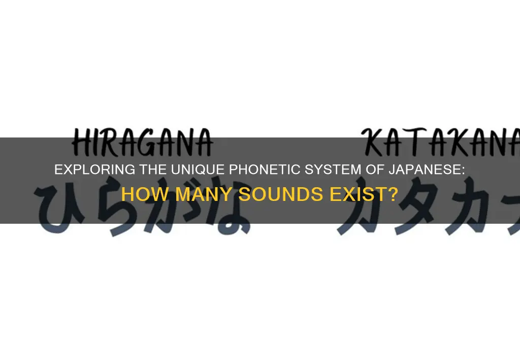 how many sounds are there in the japanese language