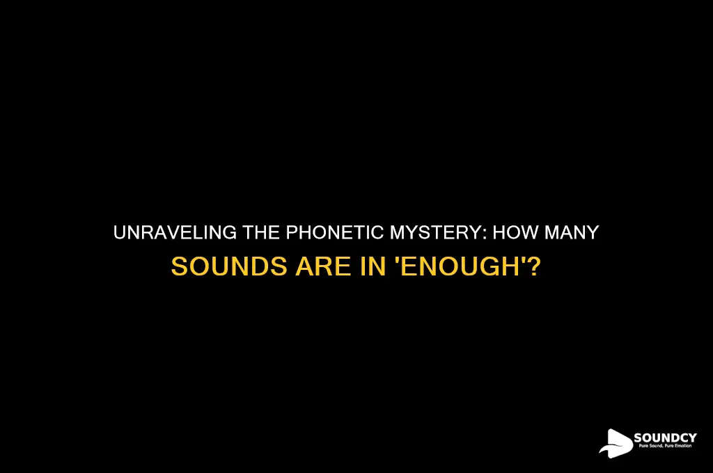 how many sounds are there in the word enough