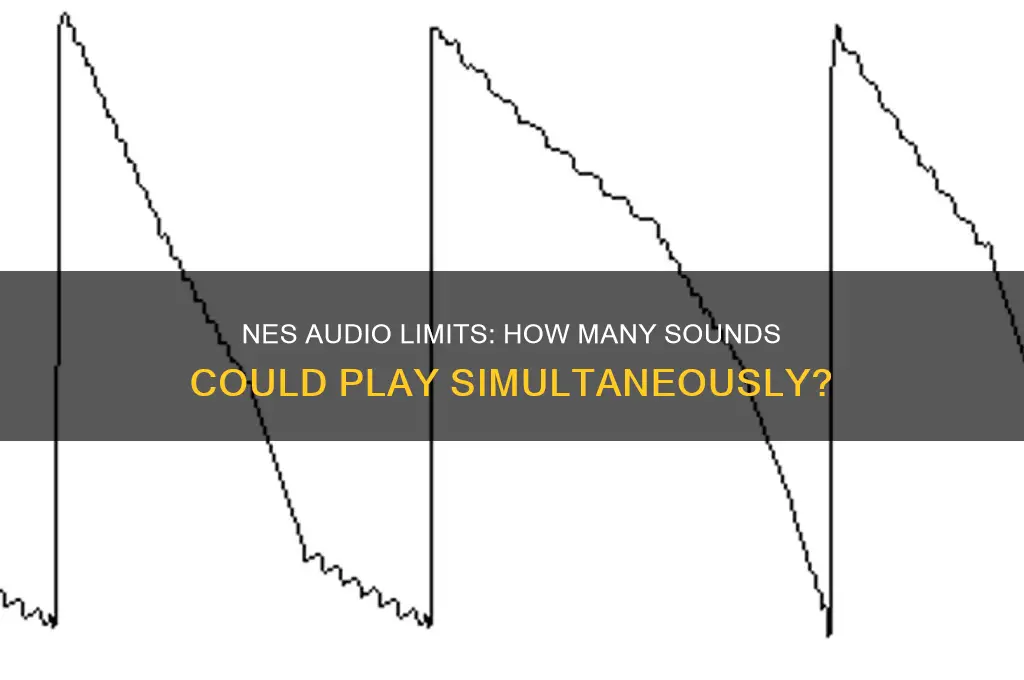 how many sounds could the nes make at once