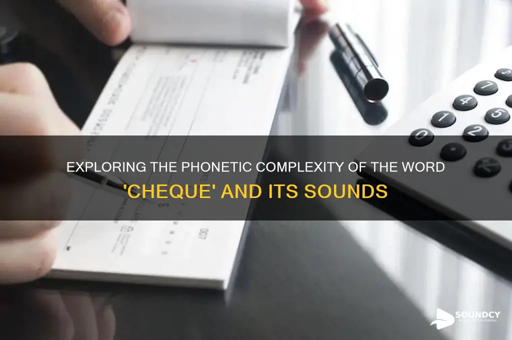 how many sounds does cheque have