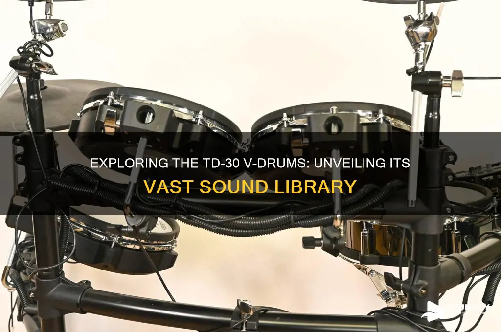 how many sounds does the td 30 vdrums have