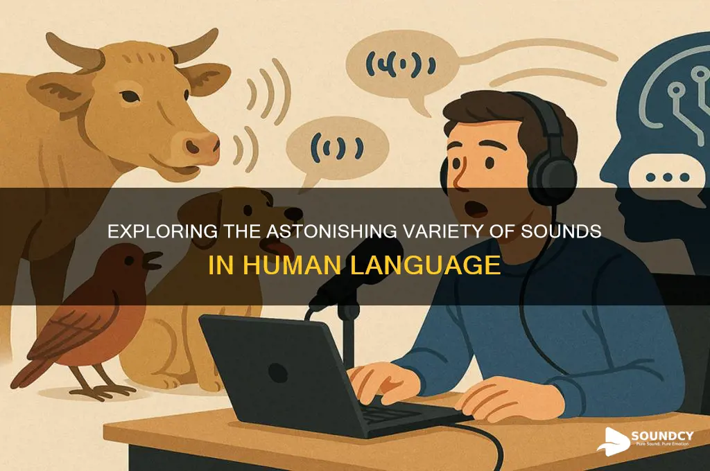 how many sounds in human language