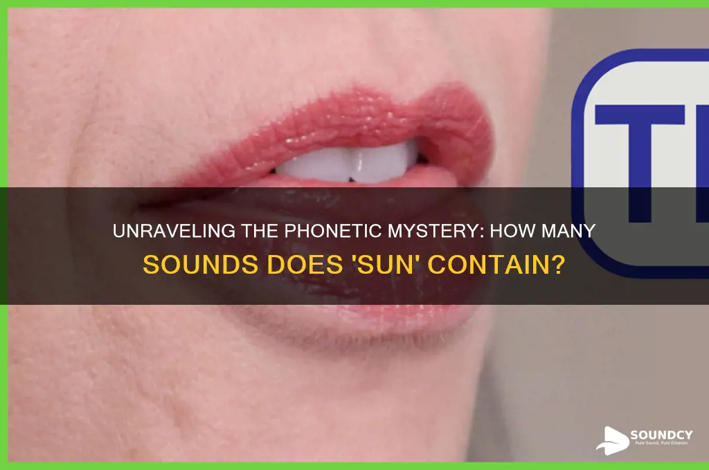 how many sounds in sun