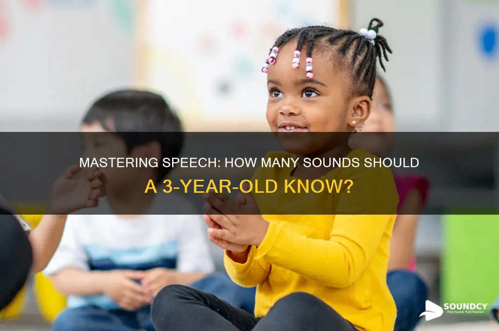 how many sounds should a 3 year old have