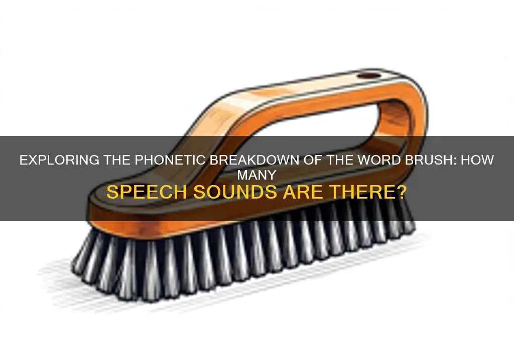 how many speech sounds are in the word brush