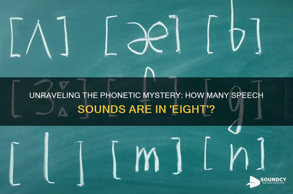 how many speech sounds are in the word eight