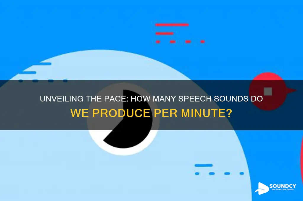 how many speech sounds do we produce per minute
