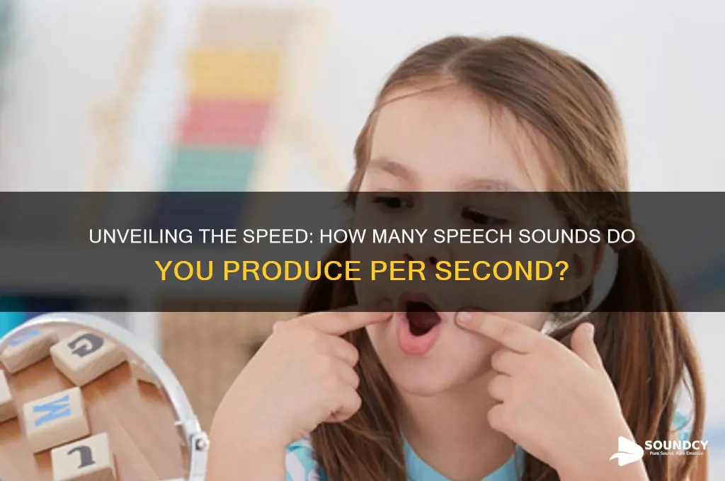 how many speech sounds do you say per second