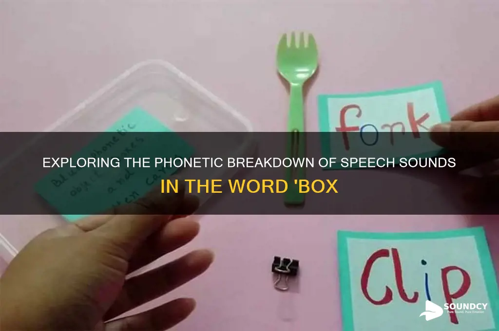 how many speech sounds in box