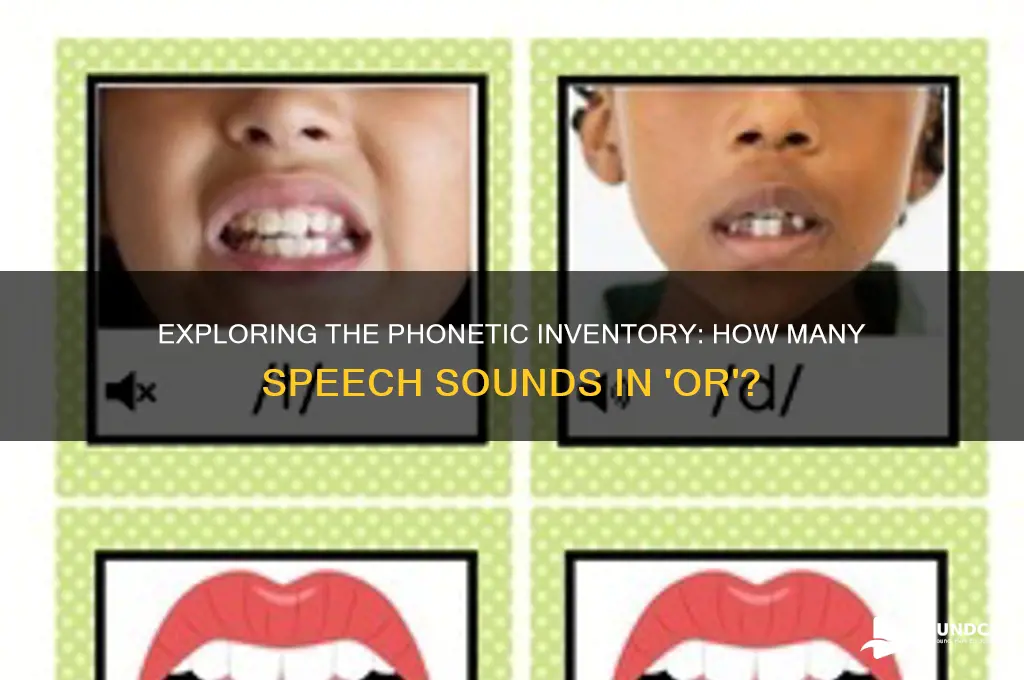 how many speech sounds in or
