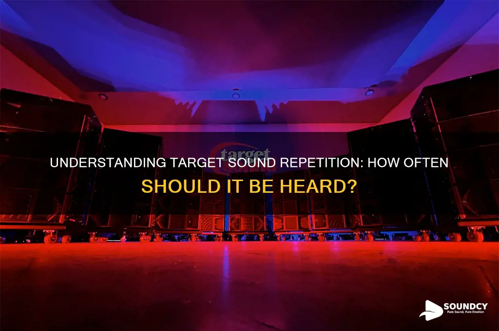 how many times target sound