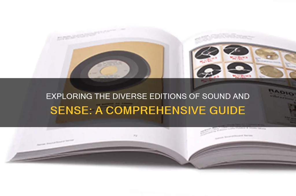 how many versions are there of sound and sense