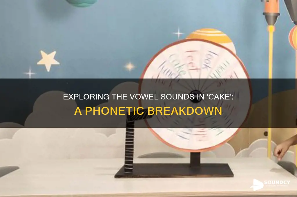 how many vowel sounds in cake