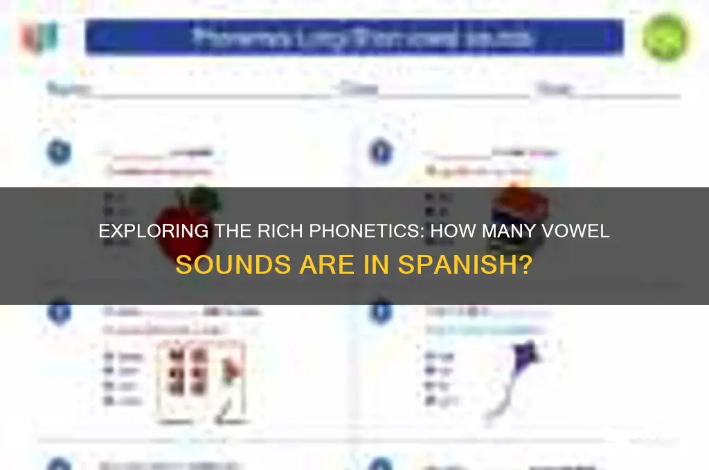 how many vowel sounds ins panish
