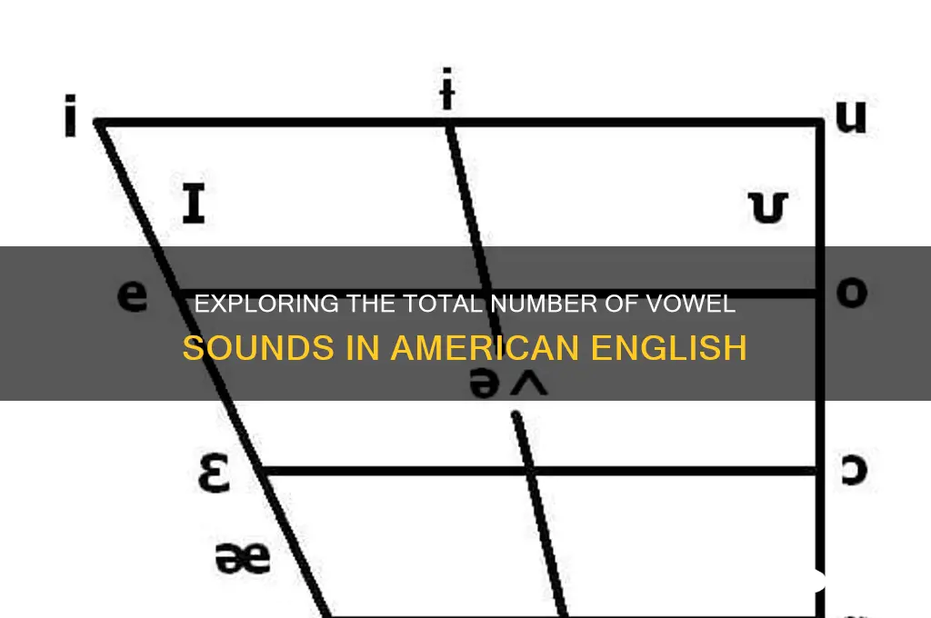 how many vowels sounds are there in american english