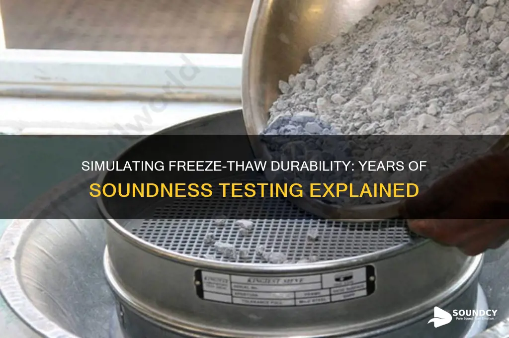 how many years of freeze thaw does soundness simulate