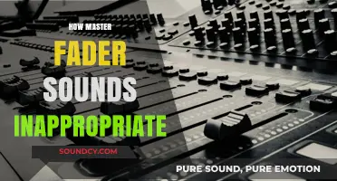 Master Fader: Why the Term Sounds Inappropriate and Needs Rethinking