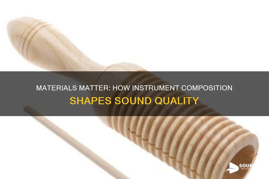 how material of instruments affects sound