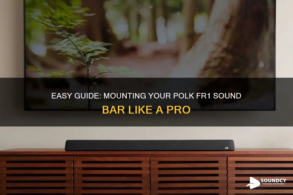 how mount sound barpolk fr1