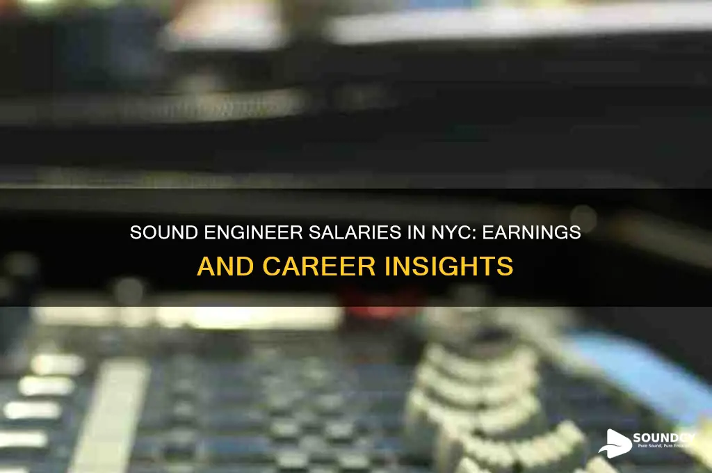 how much a sound guy make in new york