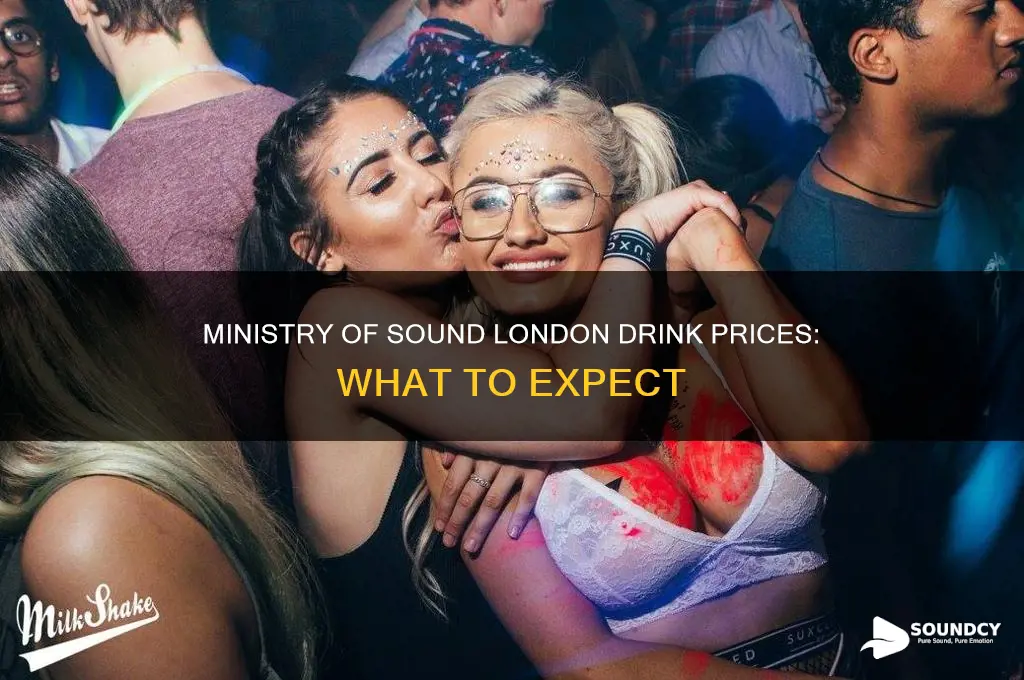how much are drinks in ministry of sound london