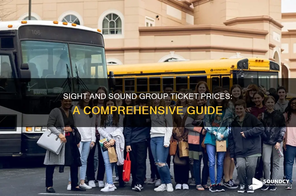 how much are group tickets for sight and sound