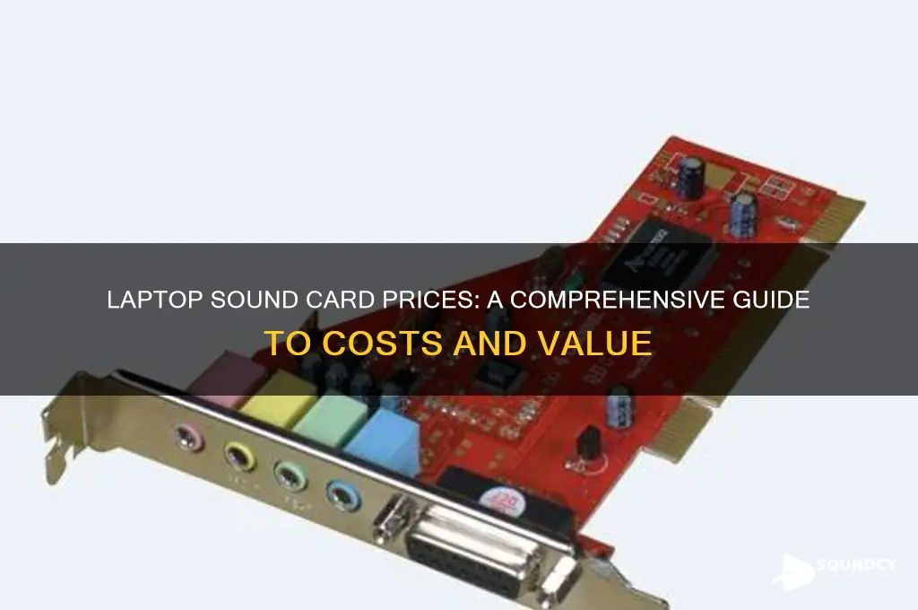 how much are laptop sound cards