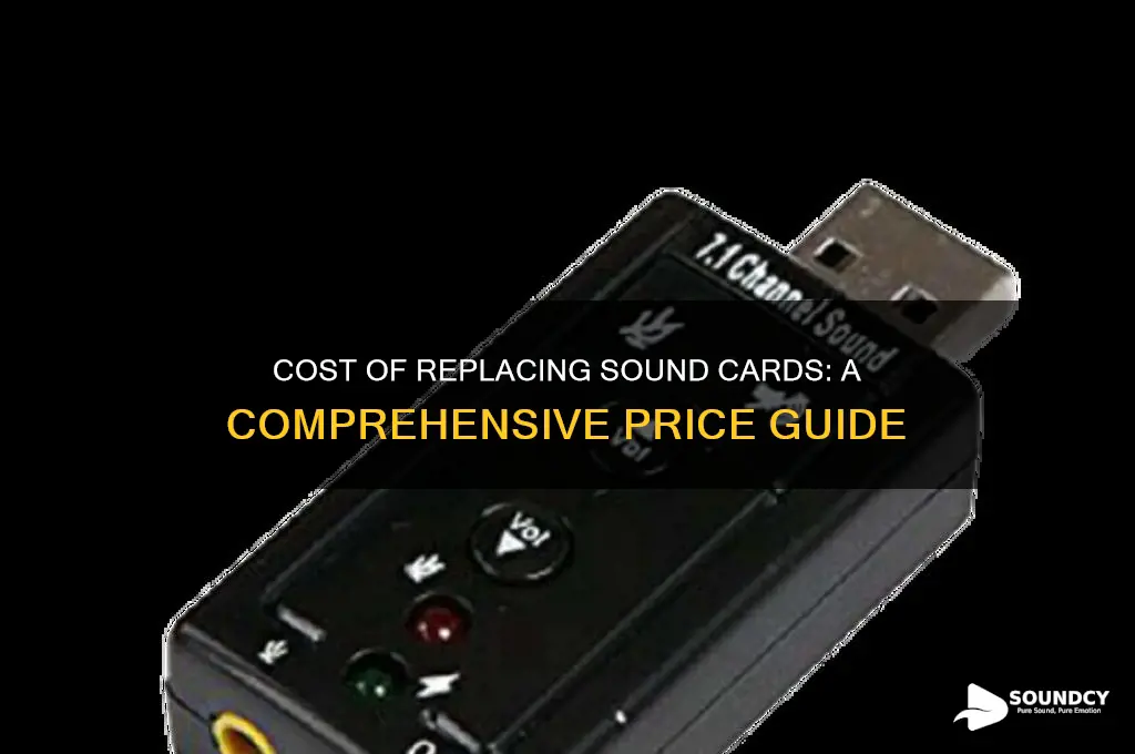 how much are replacement sound cards