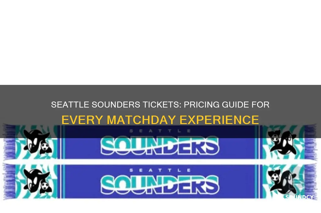 how much are seattle sounder tickets