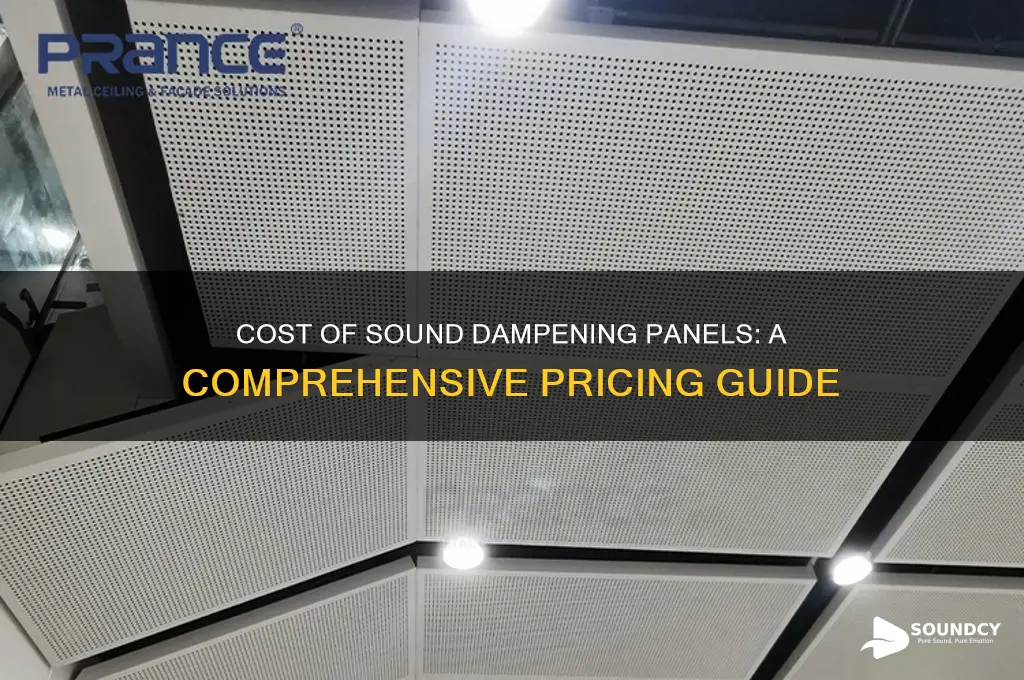 how much are sound dampening panels