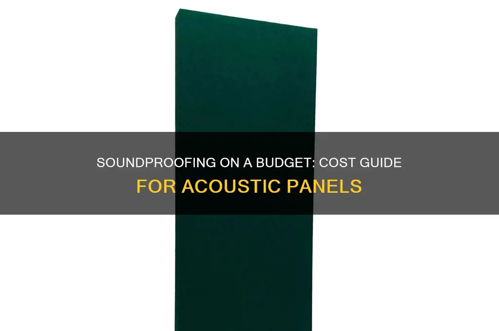 how much are sound panels