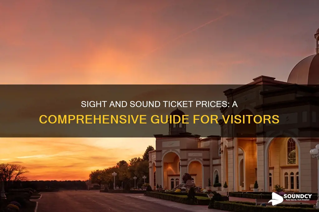 how much are the tickets for sight and sound