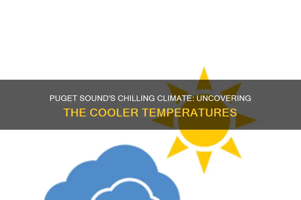 how much colder on puget sound