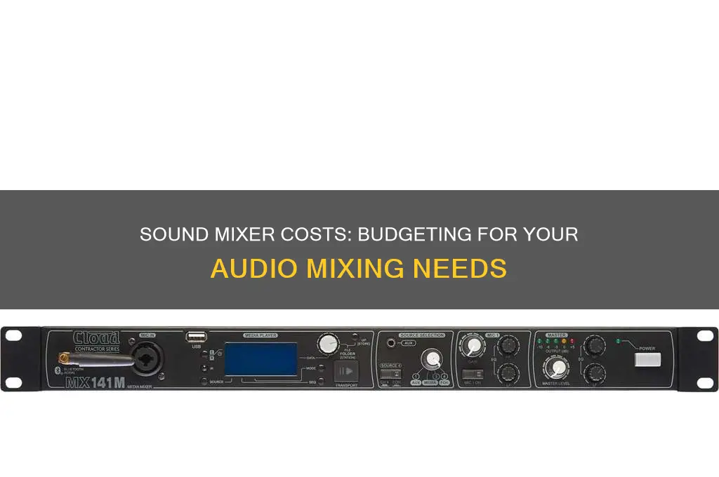 how much costs a sound mixer