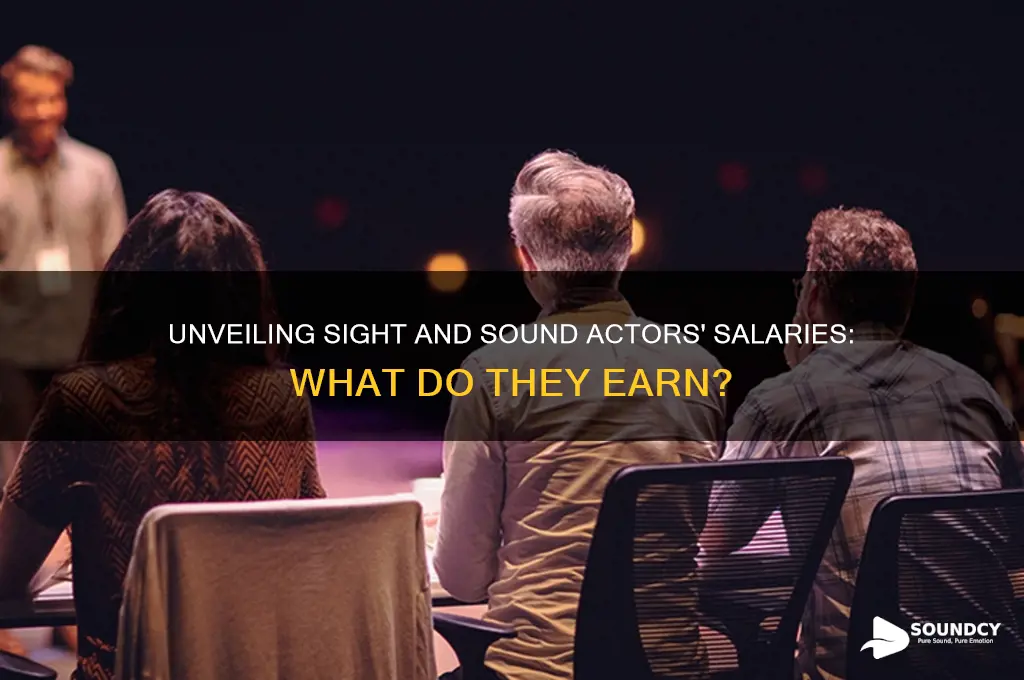 how much do actors at sight and sound make