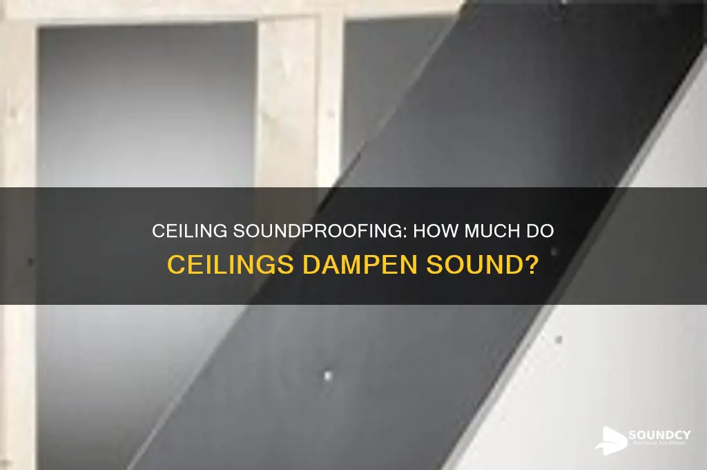 how much do ceilings dampen sound