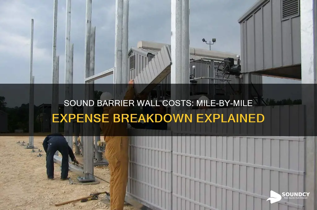 how much do sound barrier walls cost per mile