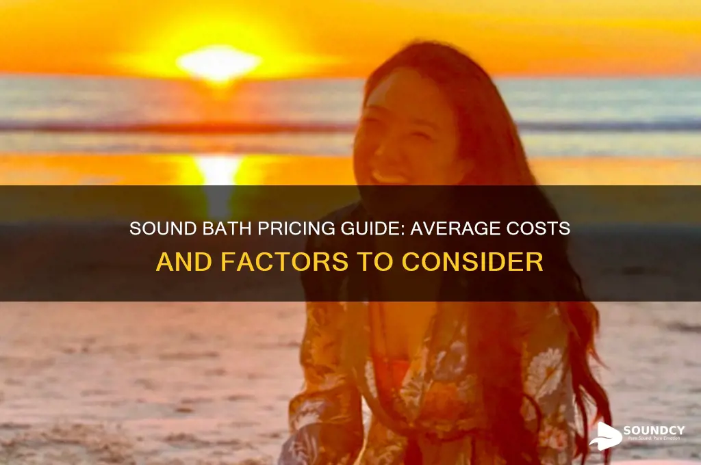 how much do sound baths cost
