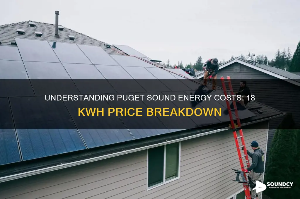 how much does 18 kwh cost puget sound energy