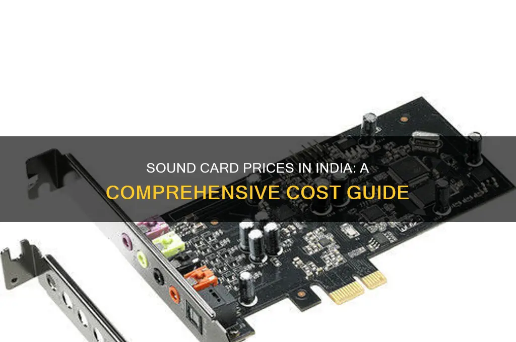 how much does a sound card cost in india