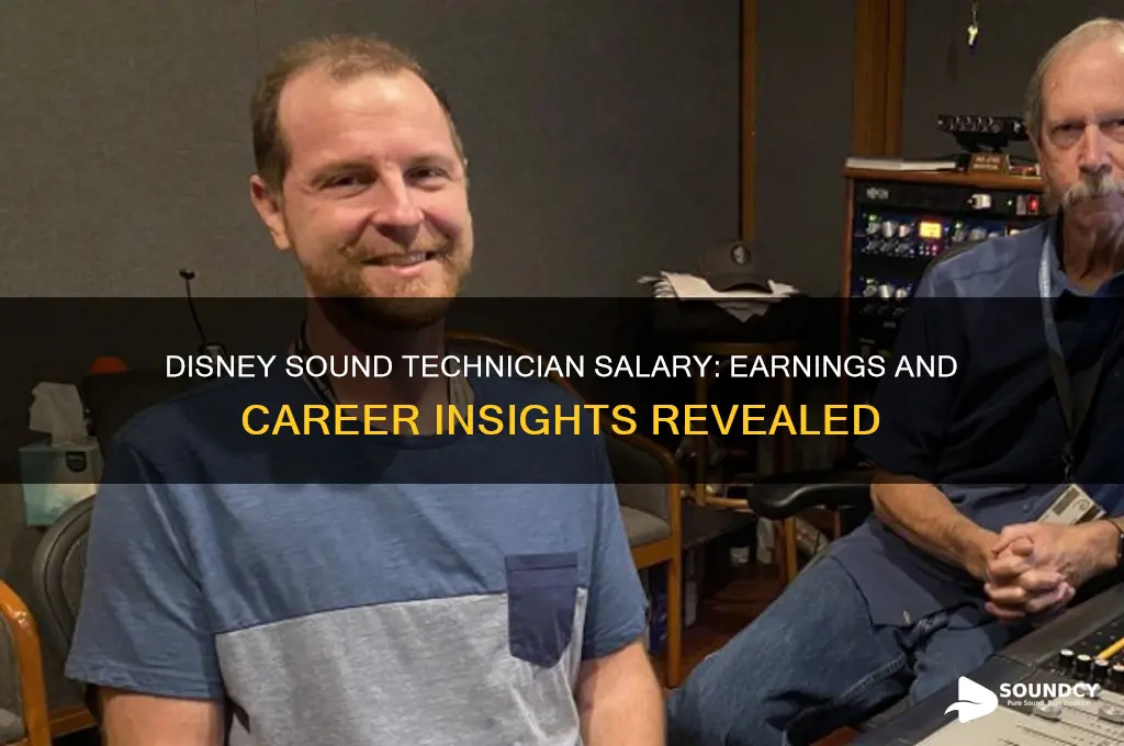 how much does a sound technician at disney make