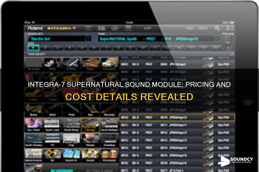how much does integra-7 supernatural sound module cost
