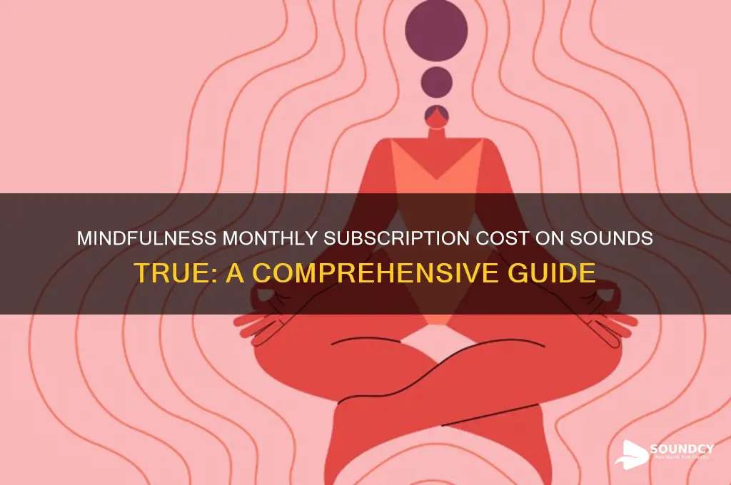 how much does mindfulness monthly cost on sounds true