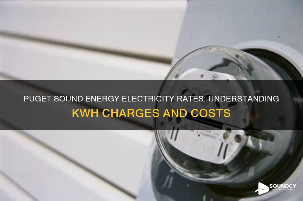 how much does puget sound energy charge per kwh