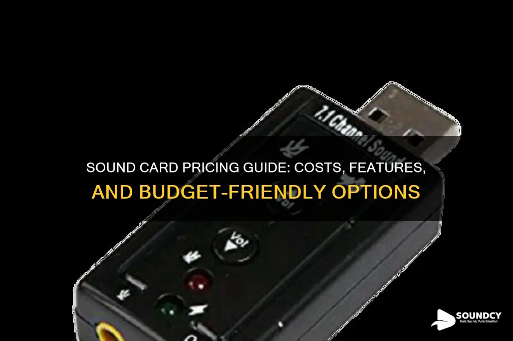 how much does sound card cost