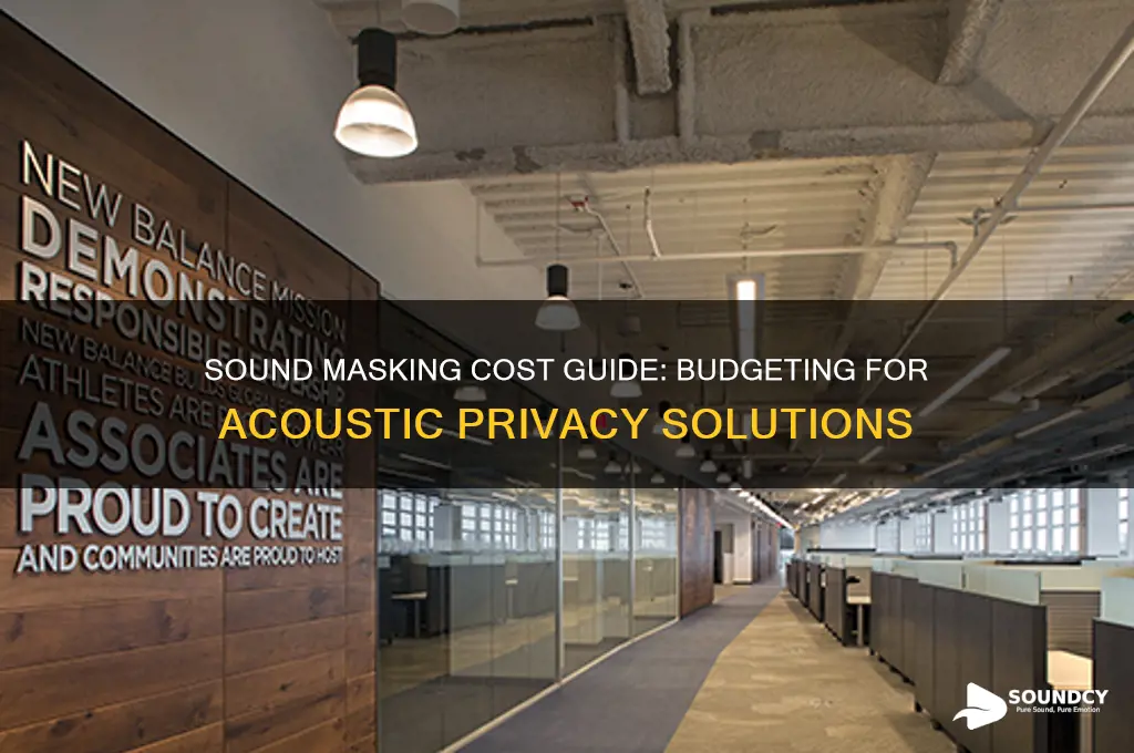 how much does sound masking cost