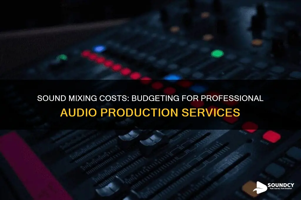 how much does sound mixing cost